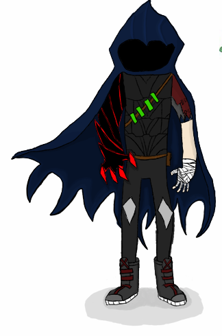 Cloaked character, colour pass.