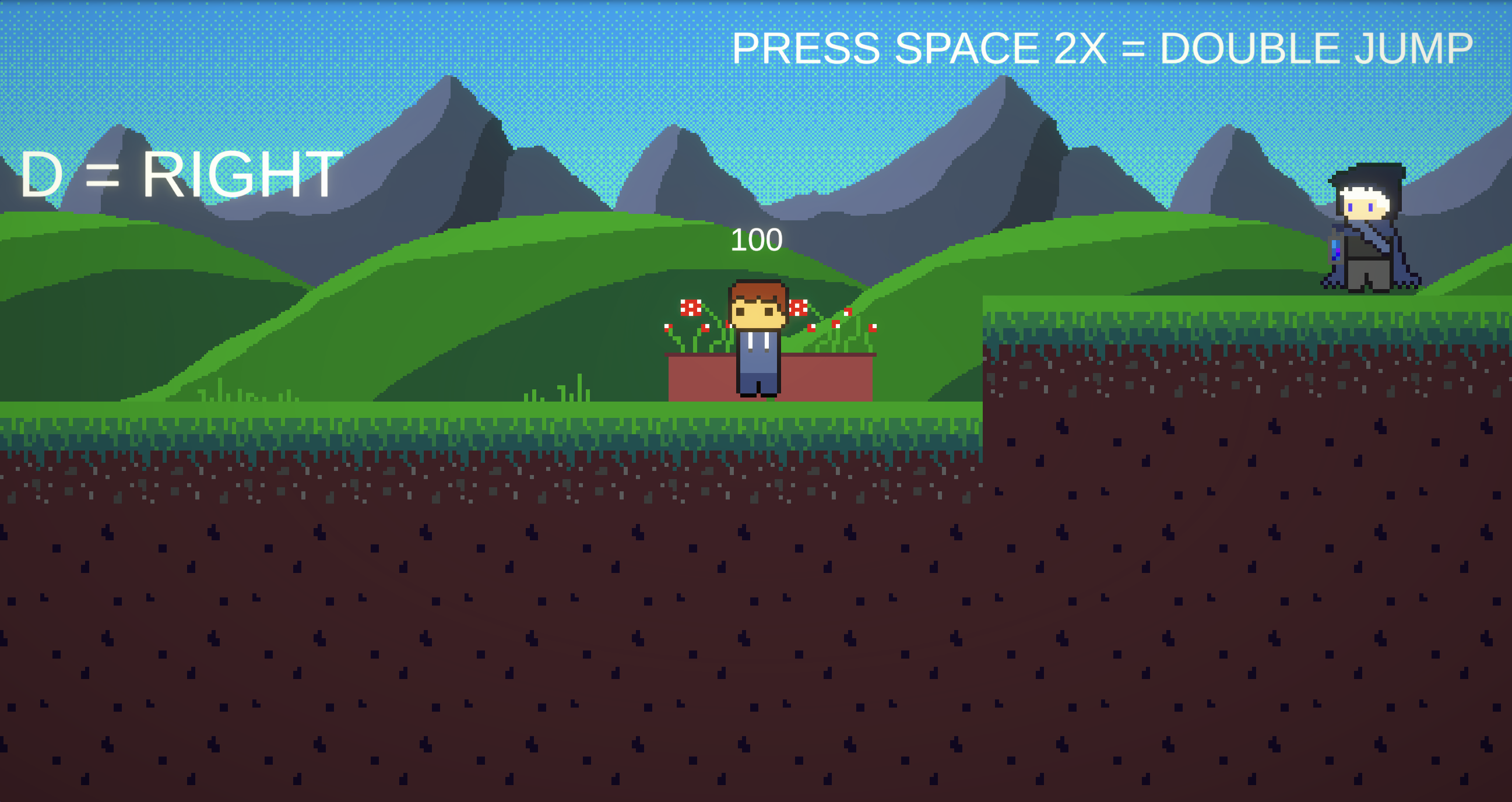 Overworld exploration. Controls are taught on screen, in place, as you need them.